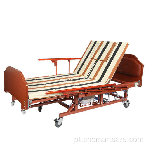 Cama de cuidados com flexão completa manual